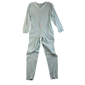 Vintage Victorias Secret XS Long Jane Thermal Pajamas One Piece Coquette Cottage